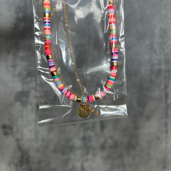 NWT Polymer Clay Beaded Necklace (Adjustable) - Picture 7 of 9
